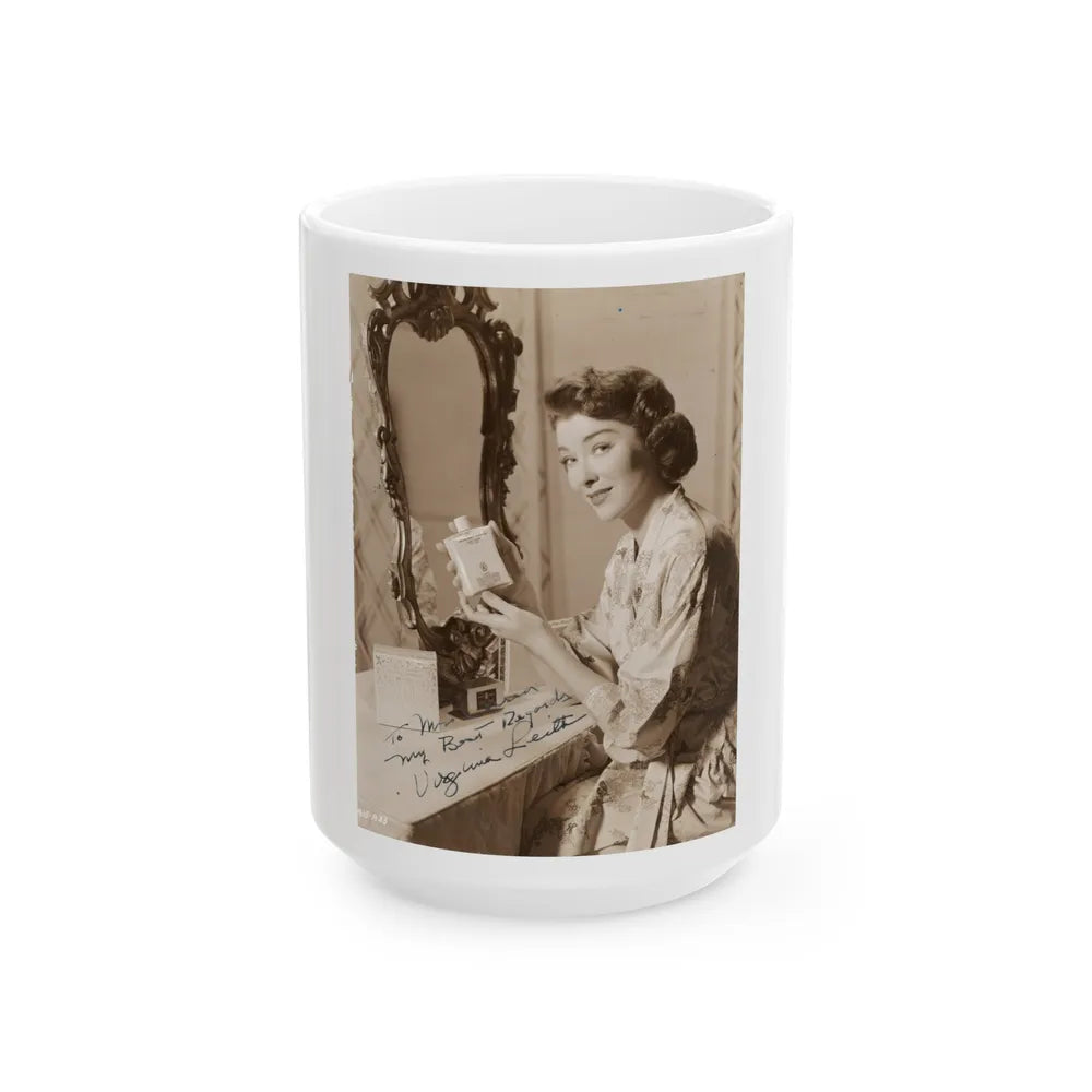 Virginia Leith #47 (Vintage Female Icon) White Coffee Mug-15oz-Go Mug Yourself