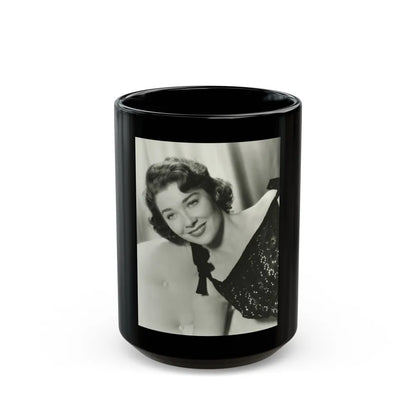 Virginia Leith #48 (Vintage Female Icon) Black Coffee Mug-15oz-Go Mug Yourself