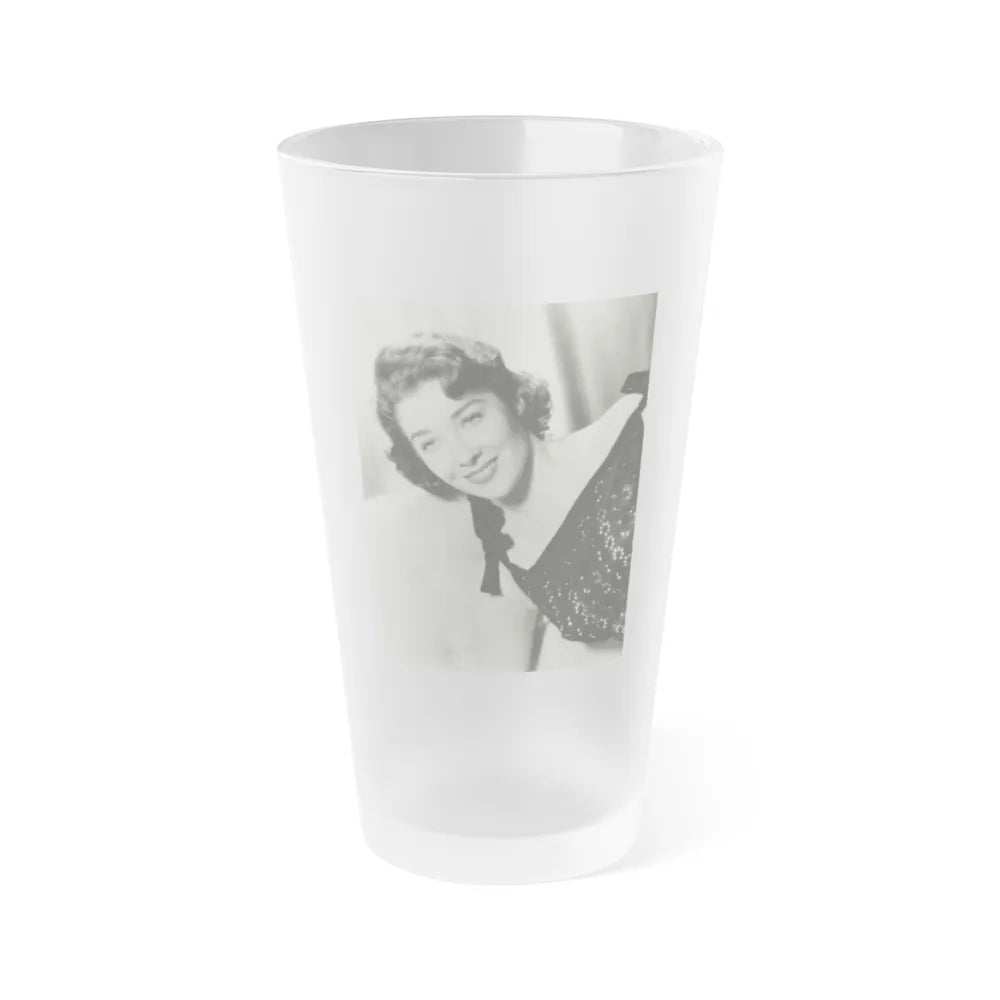 Virginia Leith #48 (Vintage Female Icon) Frosted Pint Glass 16oz-16oz-Frosted-Go Mug Yourself