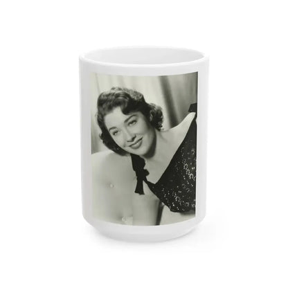 Virginia Leith #48 (Vintage Female Icon) White Coffee Mug 15oz - Go Mug Yourself