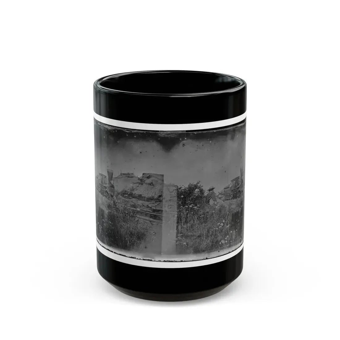 Virginia. Locomotive On The Orange & Alexandria Railroad (U.S. Civil War) Black Coffee Mug 15oz - Go Mug Yourself