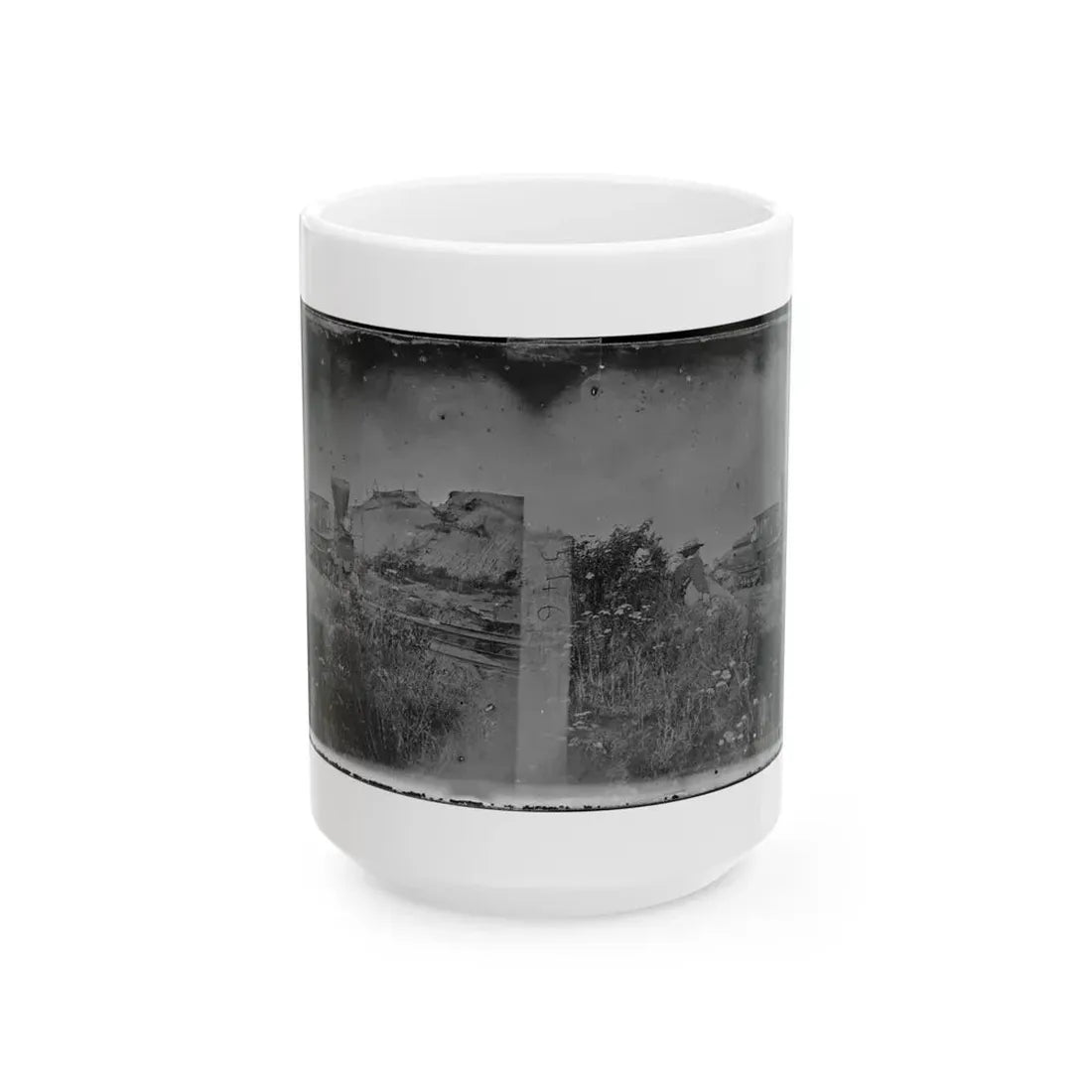 Virginia. Locomotive On The Orange & Alexandria Railroad (U.S. Civil War) White Coffee Mug 15oz - Go Mug Yourself