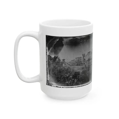 Virginia. Locomotive On The Orange & Alexandria Railroad (U.S. Civil War) White Coffee Mug - Go Mug Yourself