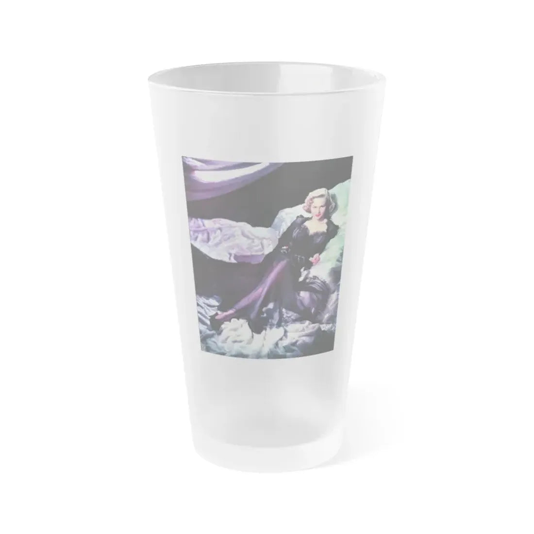 Virginia Mayo #121 (Vintage Female Icon) Frosted Pint Glass 16oz 16oz Frosted - Go Mug Yourself