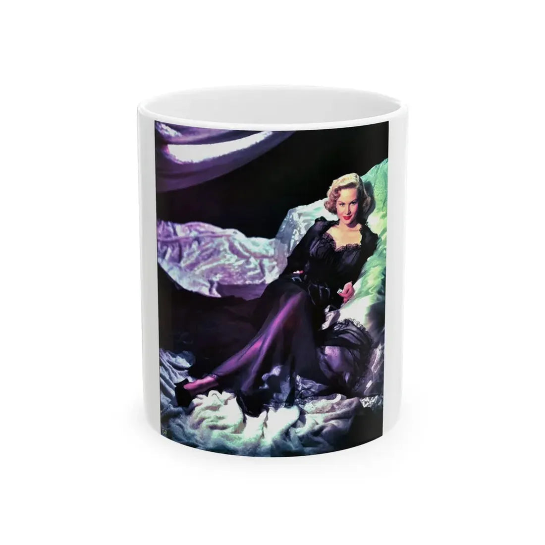 Virginia Mayo #121 (Vintage Female Icon) White Coffee Mug 11oz - Go Mug Yourself
