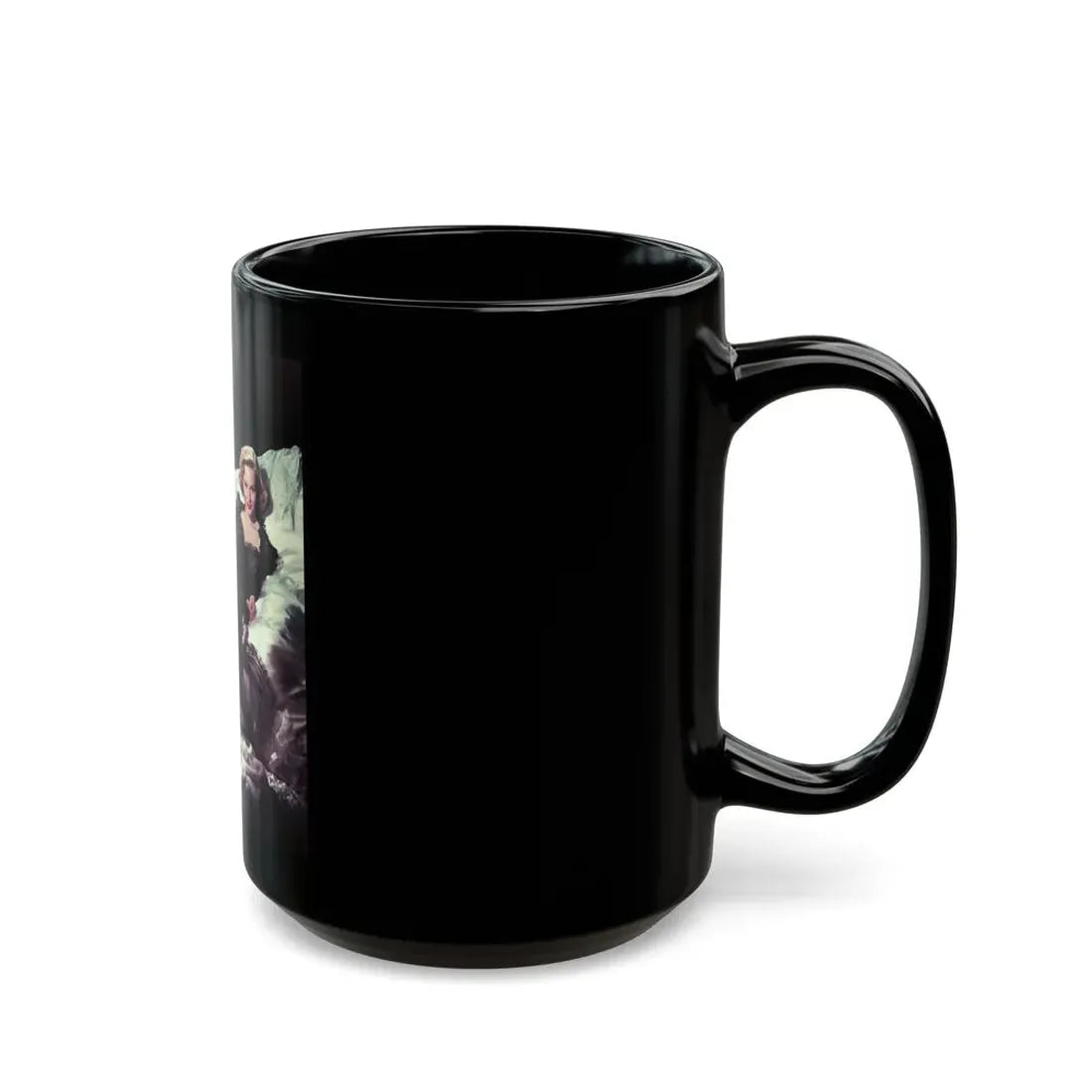 Virginia Mayo #1211 (Vintage Female Icon) Black Coffee Mug - Go Mug Yourself