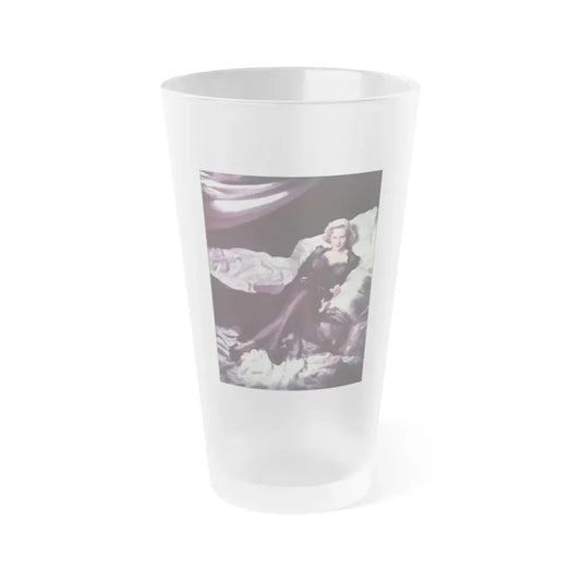 Virginia Mayo #1211 (Vintage Female Icon) Frosted Pint Glass 16oz 16oz Frosted - Go Mug Yourself