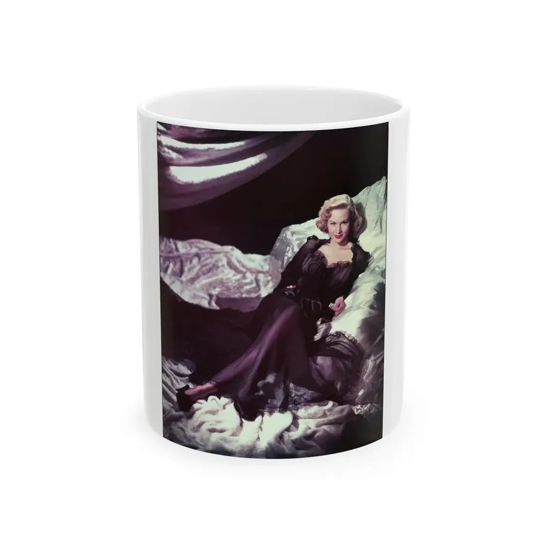 Virginia Mayo #1211 (Vintage Female Icon) White Coffee Mug 11oz - Go Mug Yourself