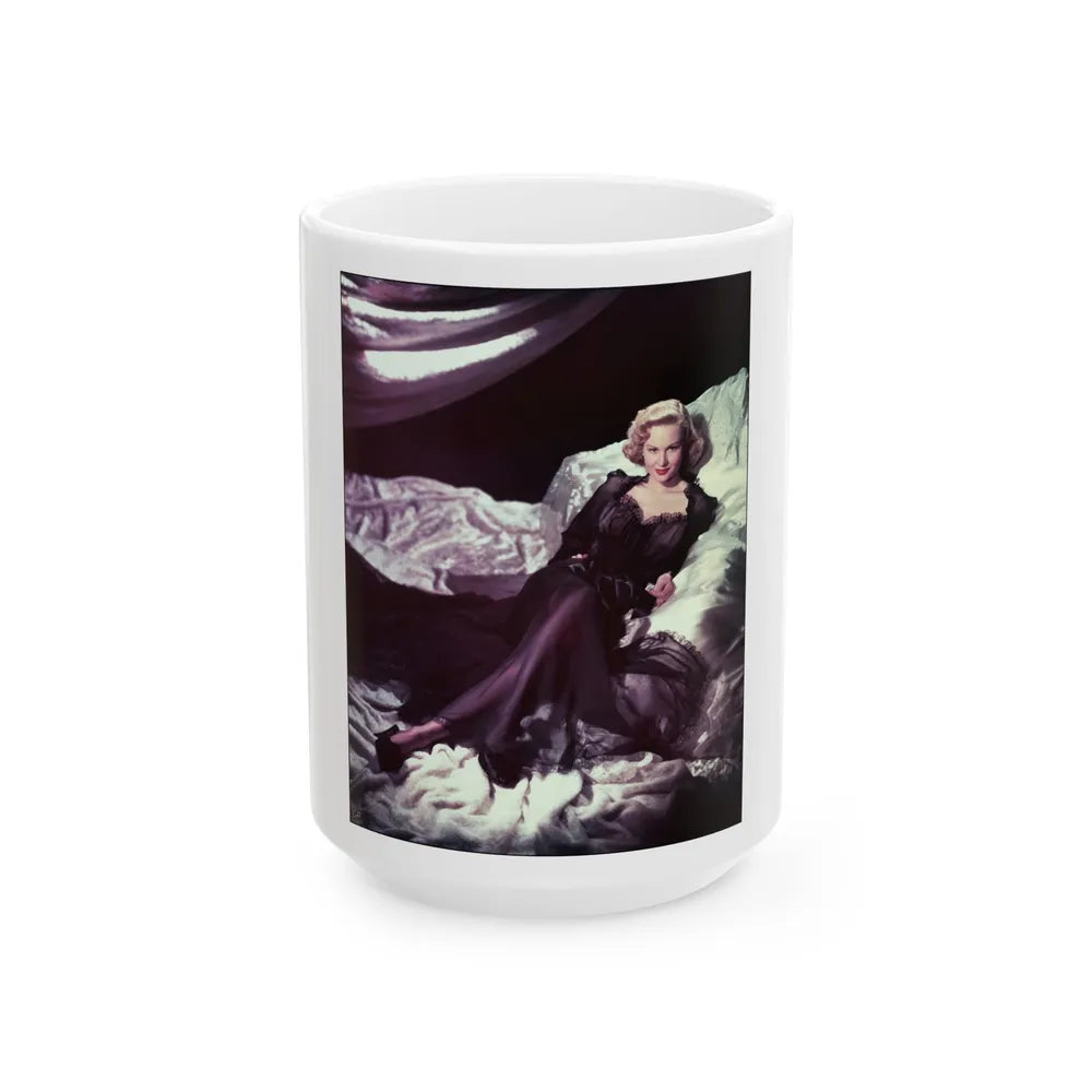 Virginia Mayo #1211 (Vintage Female Icon) White Coffee Mug-15oz-Go Mug Yourself