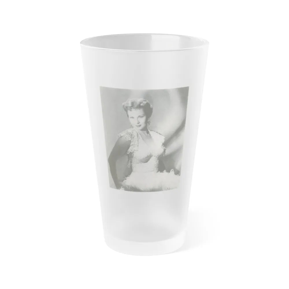 Virginia Mayo #144 (Vintage Female Icon) Frosted Pint Glass 16oz-16oz-Frosted-Go Mug Yourself