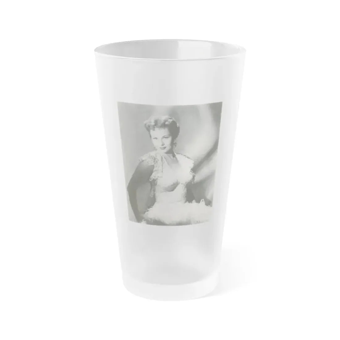 Virginia Mayo #144 (Vintage Female Icon) Frosted Pint Glass 16oz 16oz Frosted - Go Mug Yourself