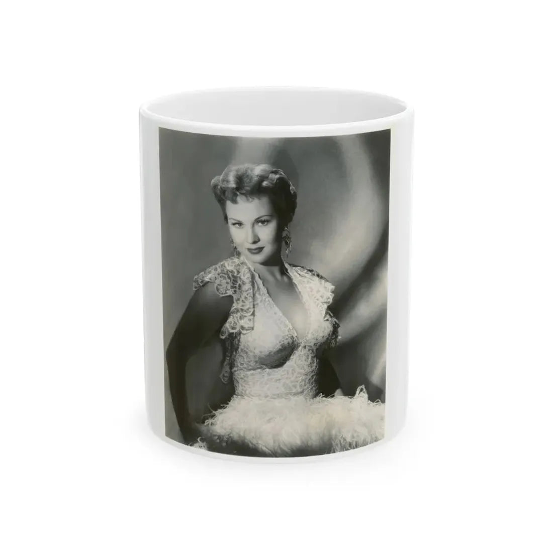 Virginia Mayo #144 (Vintage Female Icon) White Coffee Mug 11oz - Go Mug Yourself