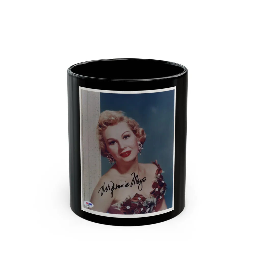 Virginia Mayo #146 (Vintage Female Icon) Black Coffee Mug-11oz-Go Mug Yourself