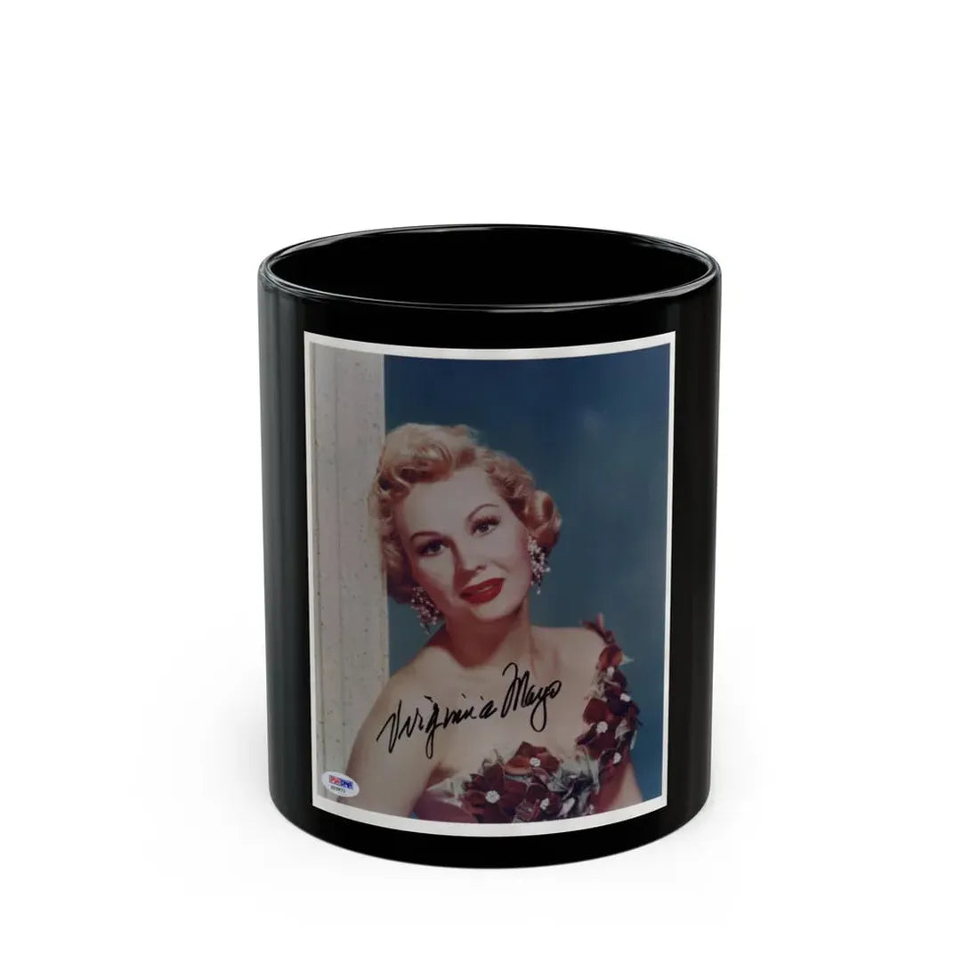 Virginia Mayo #146 (Vintage Female Icon) Black Coffee Mug 11oz - Go Mug Yourself