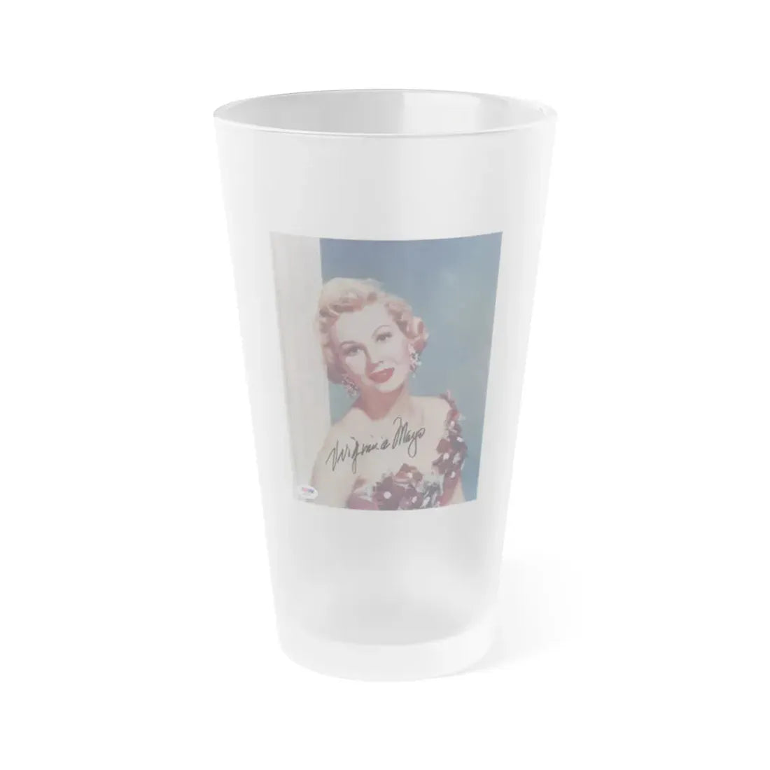 Virginia Mayo #146 (Vintage Female Icon) Frosted Pint Glass 16oz 16oz Frosted - Go Mug Yourself