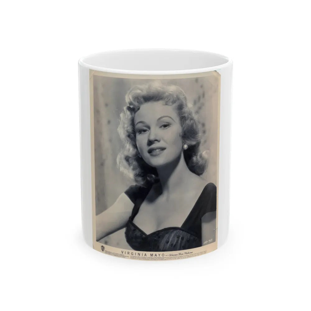 Virginia Mayo #150 (Vintage Female Icon) White Coffee Mug-11oz-Go Mug Yourself