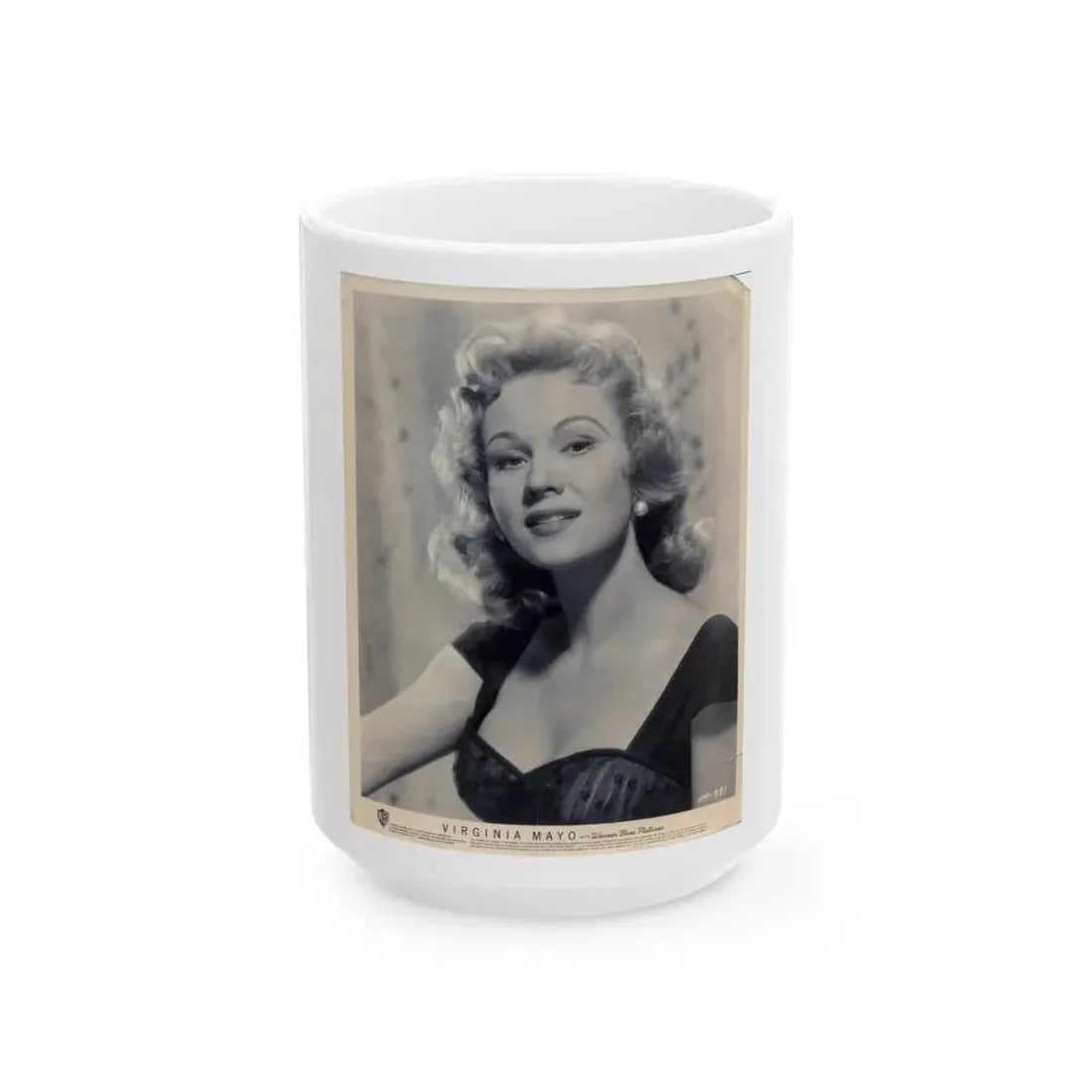 Virginia Mayo #150 (Vintage Female Icon) White Coffee Mug 15oz - Go Mug Yourself