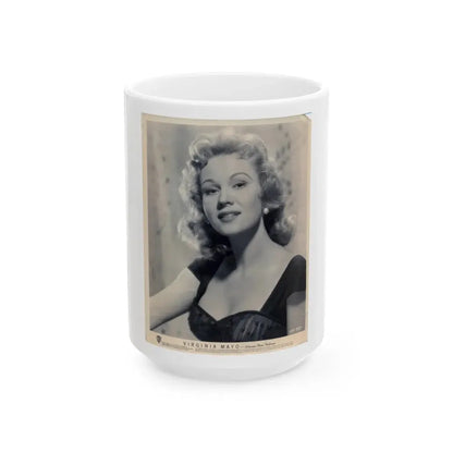 Virginia Mayo #150 (Vintage Female Icon) White Coffee Mug 15oz - Go Mug Yourself