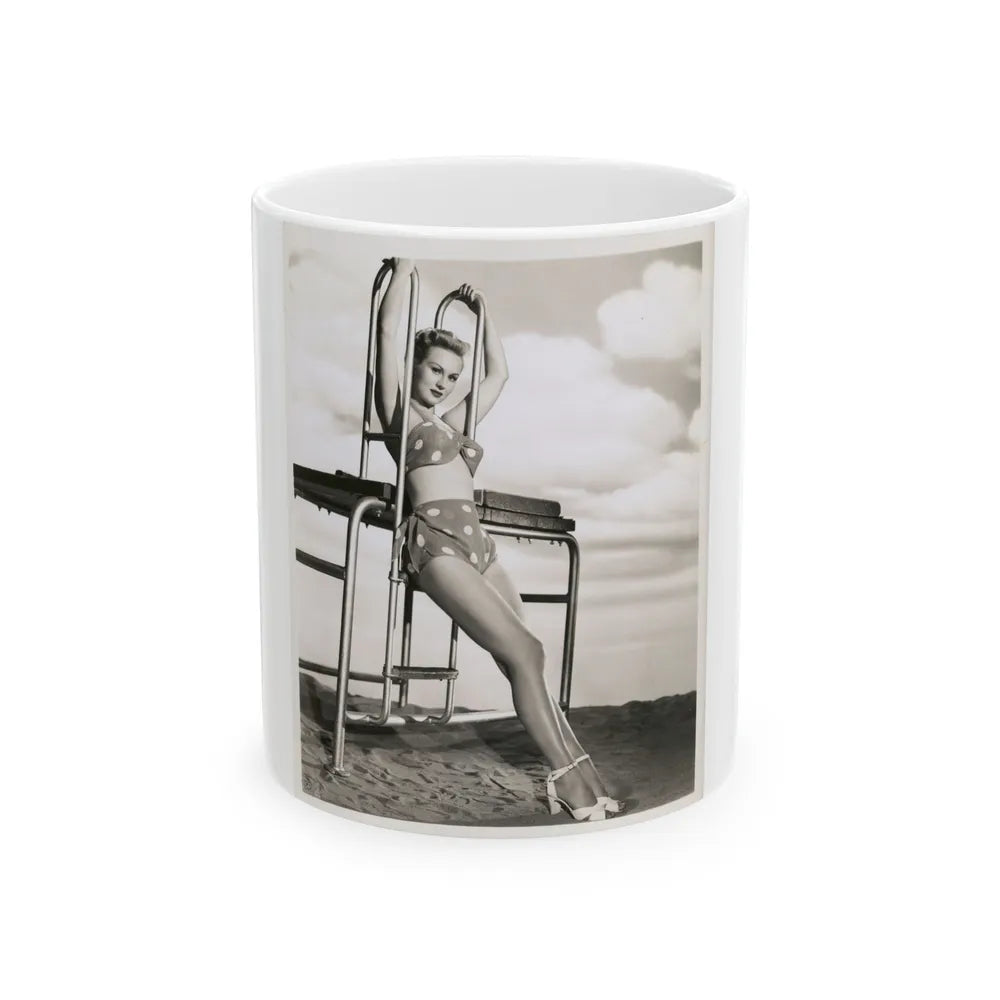 Virginia Mayo #151 (Vintage Female Icon) White Coffee Mug-11oz-Go Mug Yourself