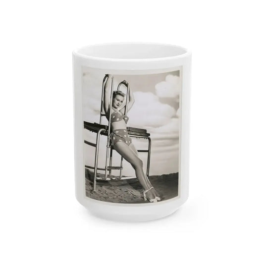 Virginia Mayo #151 (Vintage Female Icon) White Coffee Mug 15oz - Go Mug Yourself