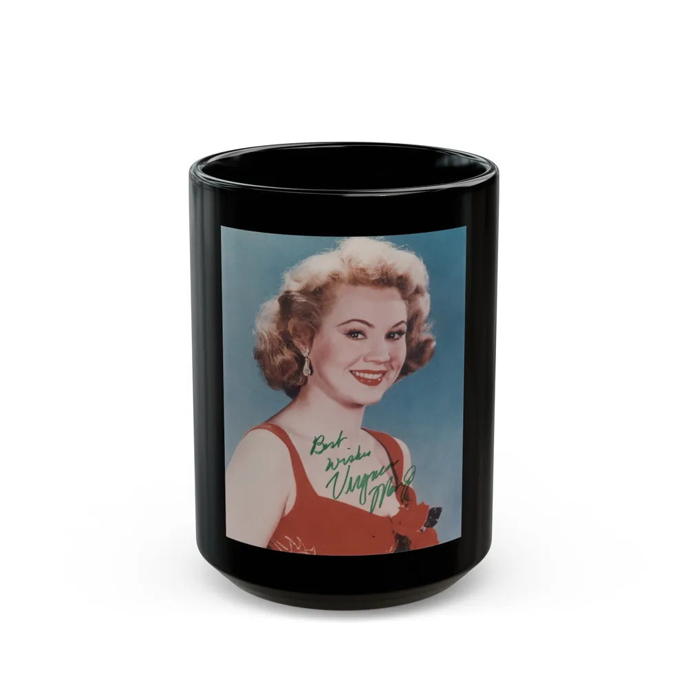 Virginia Mayo #153 (Vintage Female Icon) Black Coffee Mug-15oz-Go Mug Yourself