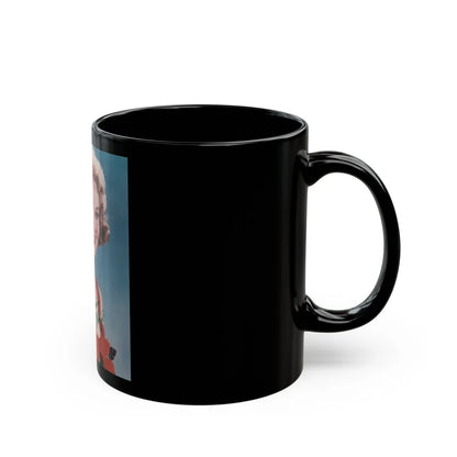 Virginia Mayo #153 (Vintage Female Icon) Black Coffee Mug-Go Mug Yourself