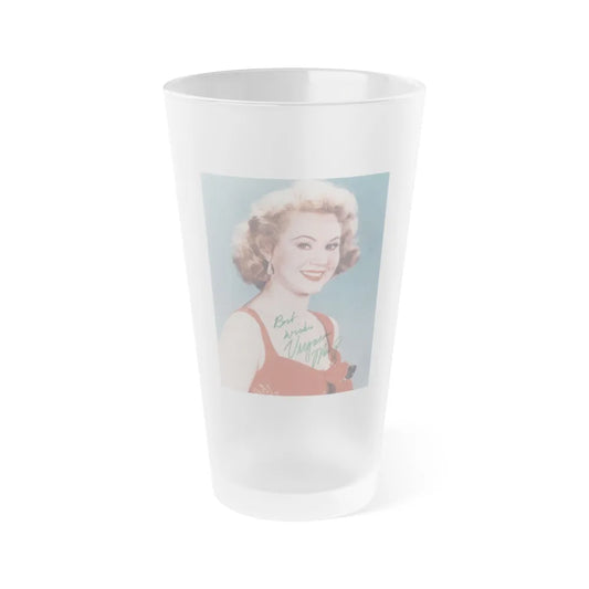 Virginia Mayo #153 (Vintage Female Icon) Frosted Pint Glass 16oz-16oz-Frosted-Go Mug Yourself