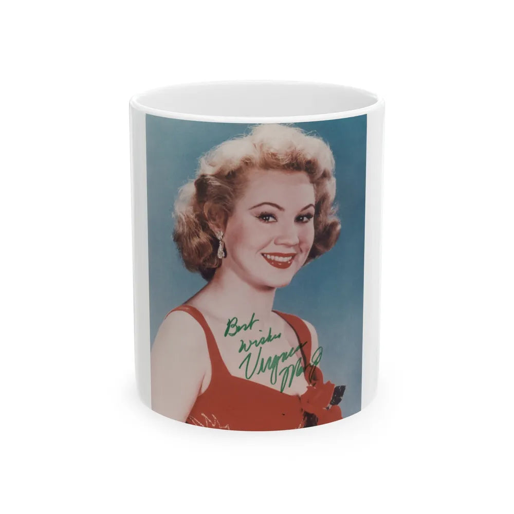 Virginia Mayo #153 (Vintage Female Icon) White Coffee Mug-11oz-Go Mug Yourself