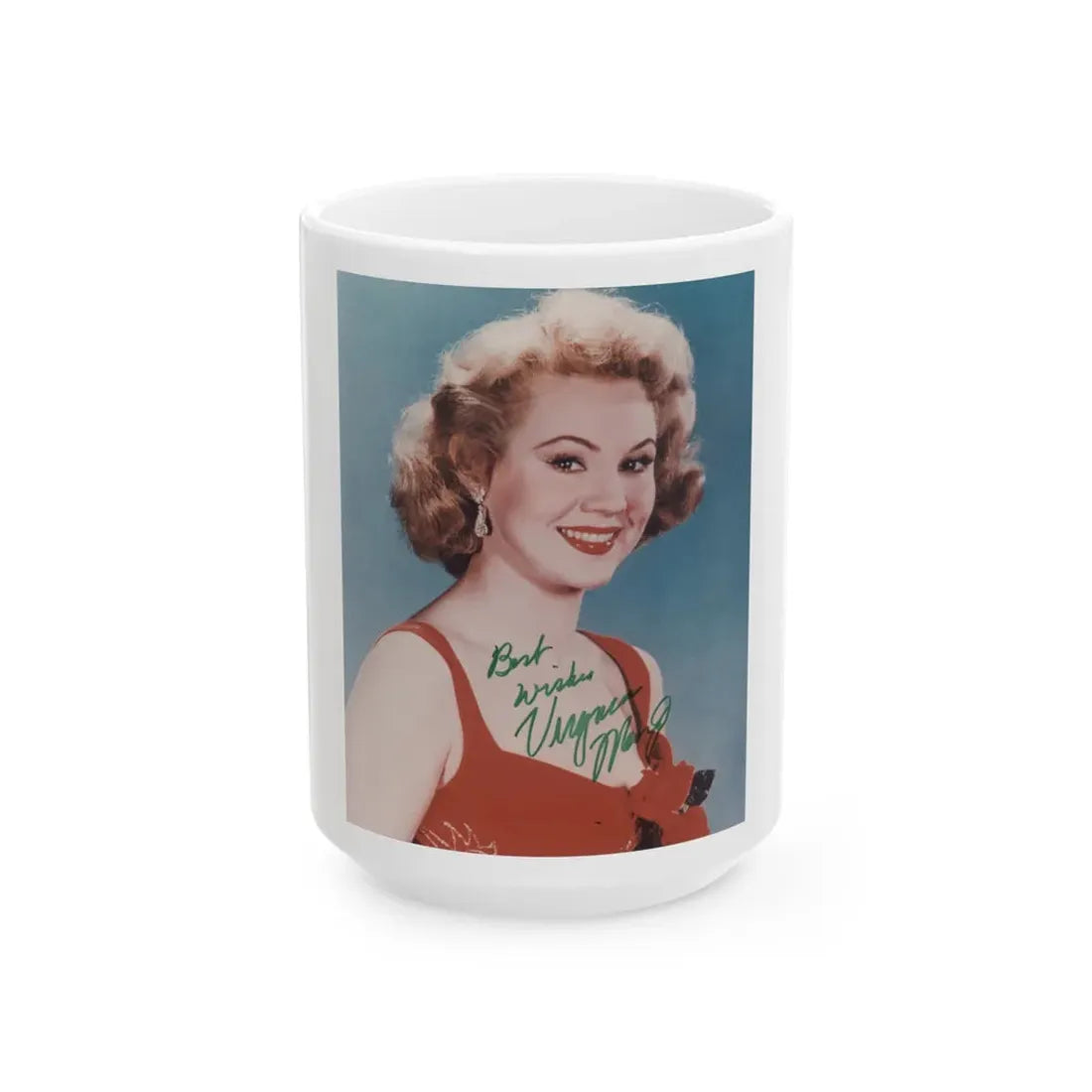 Virginia Mayo #153 (Vintage Female Icon) White Coffee Mug - Go Mug Yourself
