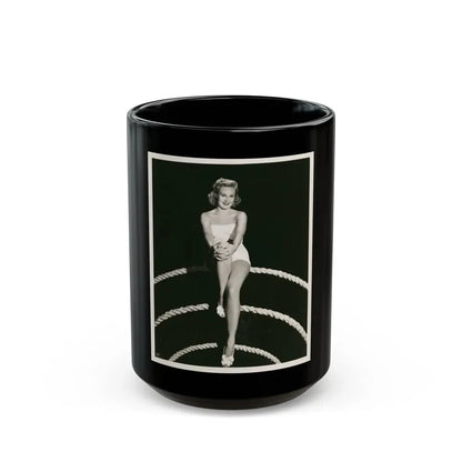 Virginia Mayo #157 (Vintage Female Icon) Black Coffee Mug 15oz - Go Mug Yourself