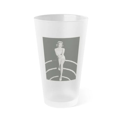 Virginia Mayo #157 (Vintage Female Icon) Frosted Pint Glass 16oz-16oz-Frosted-Go Mug Yourself