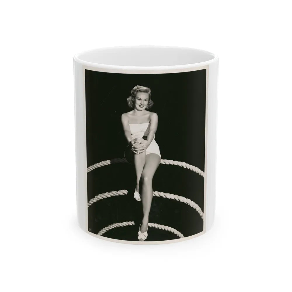 Virginia Mayo #157 (Vintage Female Icon) White Coffee Mug-11oz-Go Mug Yourself