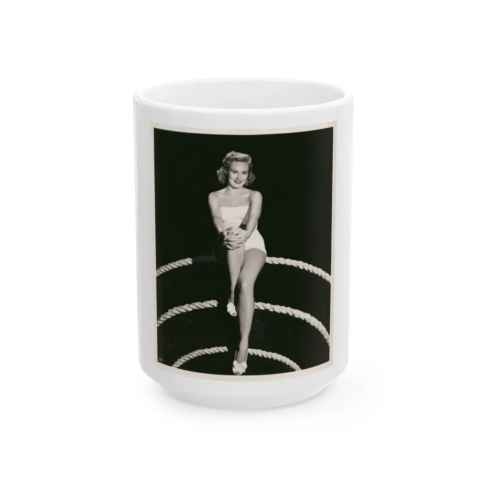 Virginia Mayo #157 (Vintage Female Icon) White Coffee Mug-15oz-Go Mug Yourself