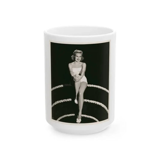 Virginia Mayo #157 (Vintage Female Icon) White Coffee Mug 15oz - Go Mug Yourself