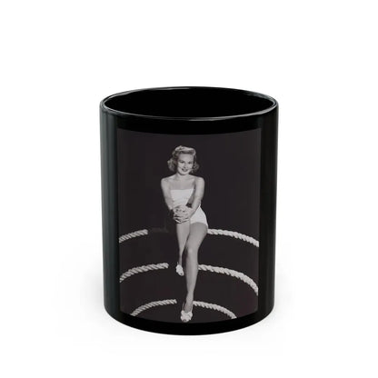 Virginia Mayo #1571 (Vintage Female Icon) Black Coffee Mug 11oz - Go Mug Yourself
