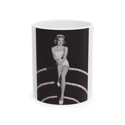 Virginia Mayo #1571 (Vintage Female Icon) White Coffee Mug-11oz-Go Mug Yourself