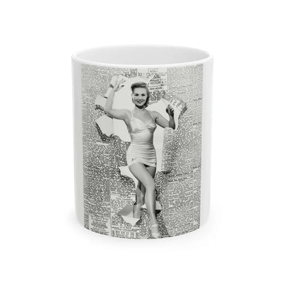 Virginia Mayo #158 (Vintage Female Icon) White Coffee Mug-11oz-Go Mug Yourself