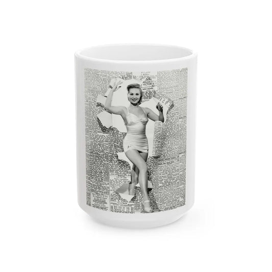 Virginia Mayo #158 (Vintage Female Icon) White Coffee Mug-15oz-Go Mug Yourself