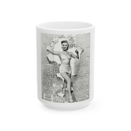 Virginia Mayo #158 (Vintage Female Icon) White Coffee Mug 15oz - Go Mug Yourself