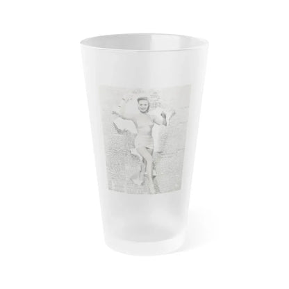 Virginia Mayo #1581 (Vintage Female Icon) Frosted Pint Glass 16oz 16oz Frosted - Go Mug Yourself