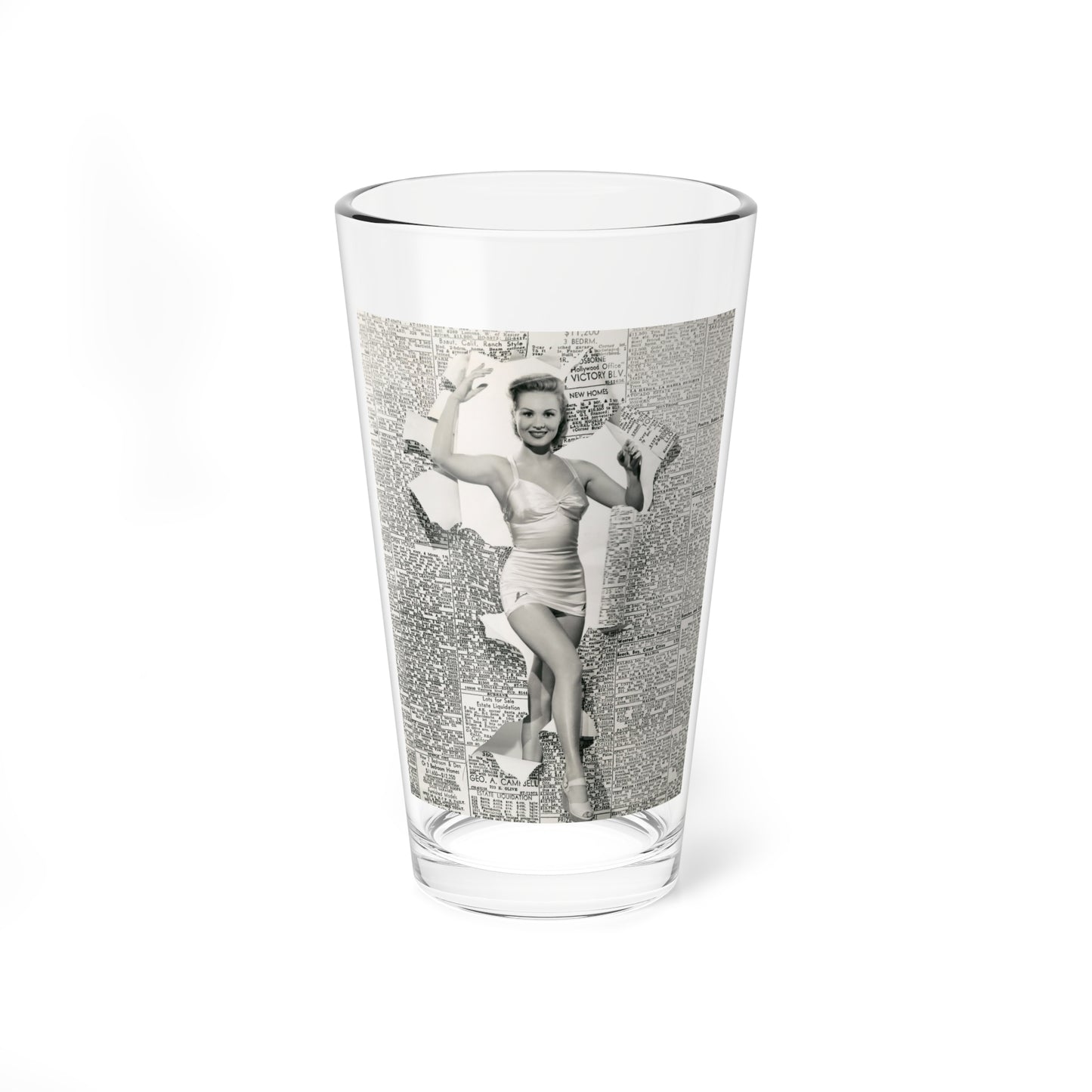 Virginia Mayo #1581 (Vintage Female Icon) Pint Glass 16oz-16oz-Go Mug Yourself