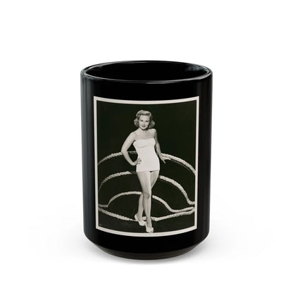 Virginia Mayo #159 (Vintage Female Icon) Black Coffee Mug-15oz-Go Mug Yourself