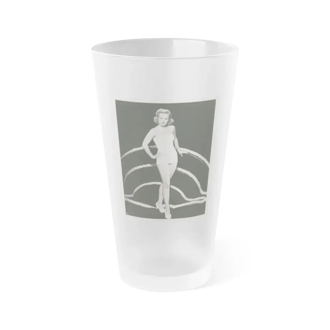 Virginia Mayo #159 (Vintage Female Icon) Frosted Pint Glass 16oz 16oz Frosted - Go Mug Yourself