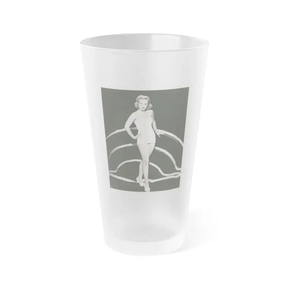 Virginia Mayo #159 (Vintage Female Icon) Frosted Pint Glass 16oz 16oz Frosted - Go Mug Yourself