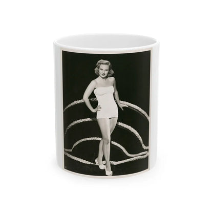 Virginia Mayo #159 (Vintage Female Icon) White Coffee Mug-11oz-Go Mug Yourself