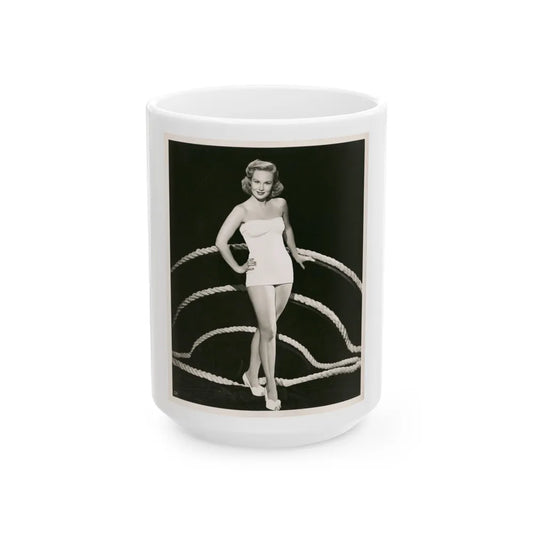 Virginia Mayo #159 (Vintage Female Icon) White Coffee Mug-15oz-Go Mug Yourself