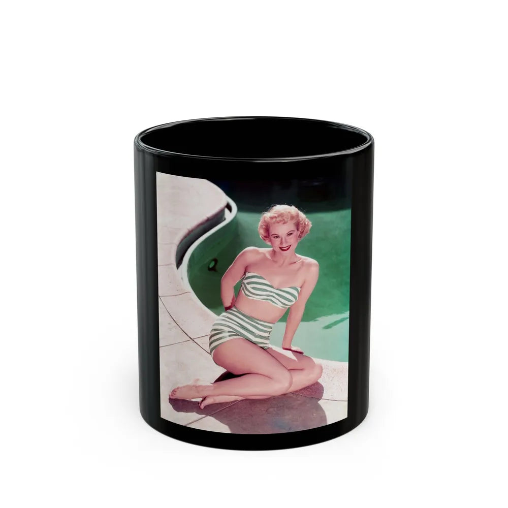 Virginia Mayo #16 (Vintage Female Icon) Black Coffee Mug-11oz-Go Mug Yourself