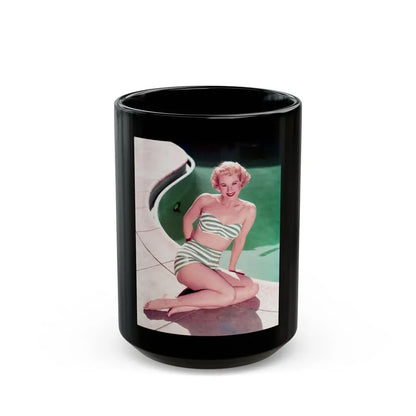 Virginia Mayo #16 (Vintage Female Icon) Black Coffee Mug 15oz - Go Mug Yourself