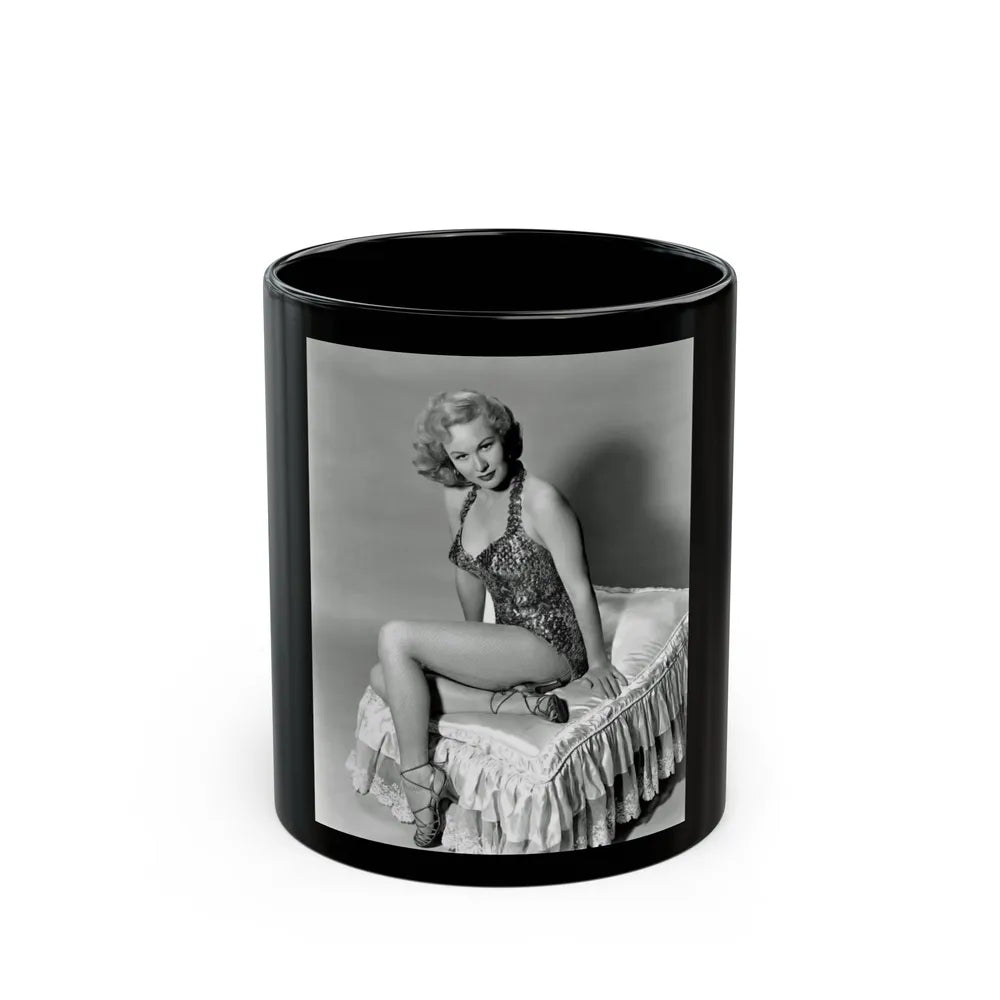 Virginia Mayo #170 (Vintage Female Icon) Black Coffee Mug-11oz-Go Mug Yourself