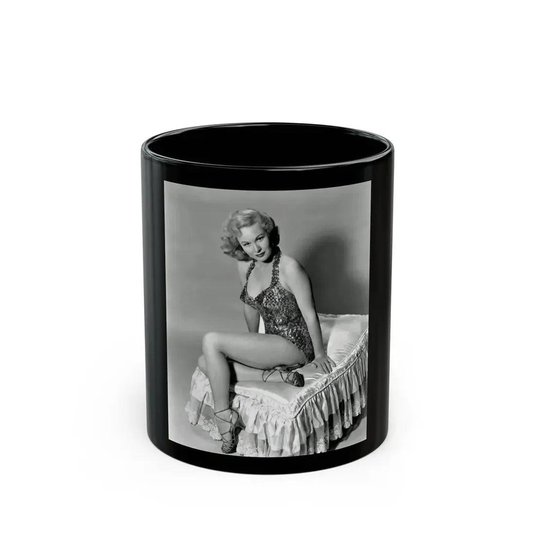 Virginia Mayo #170 (Vintage Female Icon) Black Coffee Mug 11oz - Go Mug Yourself